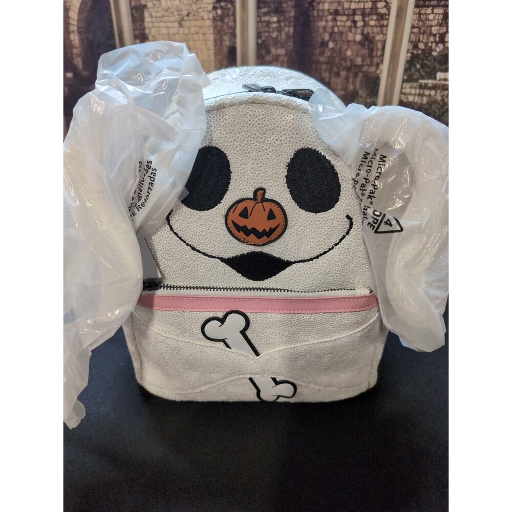 Loungefly Nightmare Before Christmas Zero Sequin Glow Mini Backpack EXCLUSIV NWT